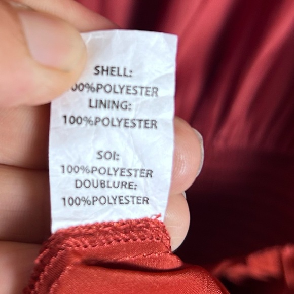 Ramy Brook dress XXS rust peplum Bernice smocked clay rust mini tennis blouson - Picture 11 of 11